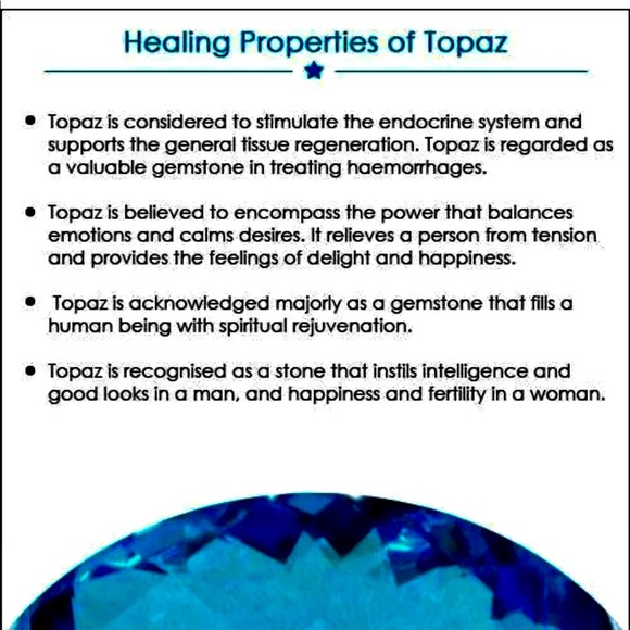 Genuine blue topaz Sterling dangle earring pierced - Picture 6 of 8